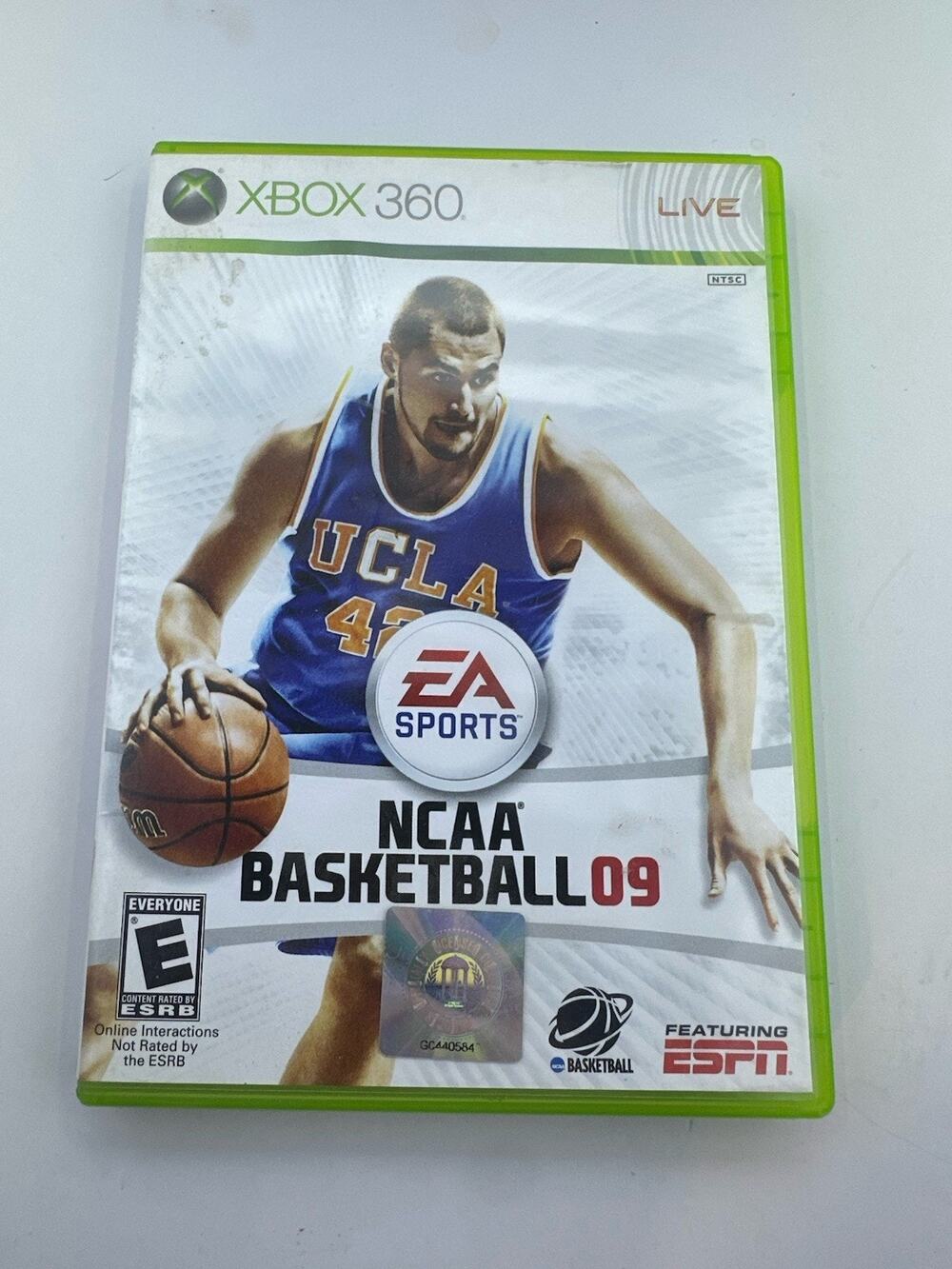 NCAA Basketball 09 Microsoft Xbox 360 Vintage Retro Gaming Fast Shipping